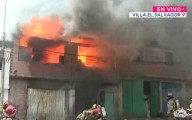 Voraz incendio en Villa El Salvador: Más de 10 unidades de bomberos movilizadas