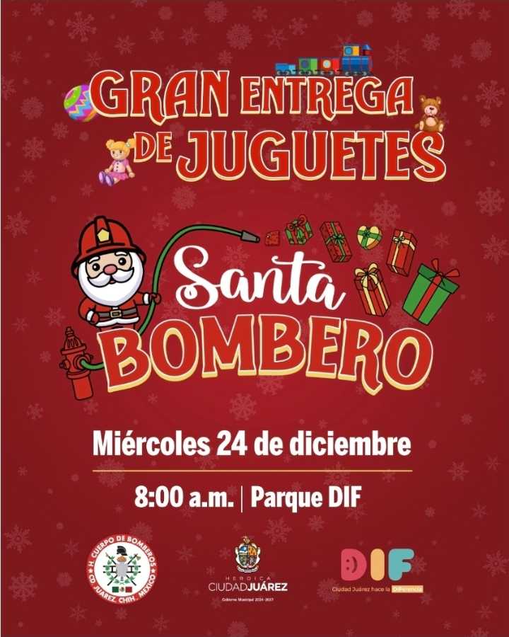 Santa Bombero entregará juguetes este 24 de diciembre