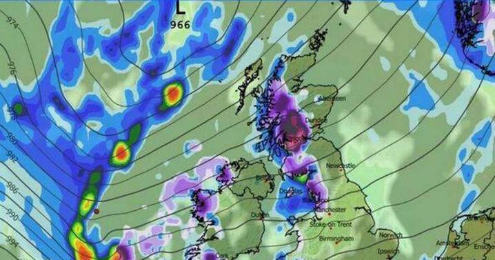 UK snow maps show horror snowfall barrage for 14 counties in days