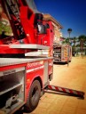 Cinco personas atendidas por inhalación de humo en un incendio en Elche