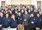 Congress, BJP lawmakers jointly hold protest on Himachal Assembly premises against ‘chitta’ menace