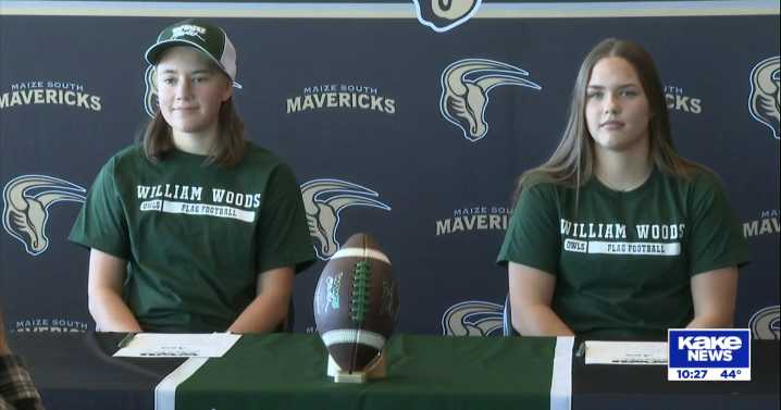 Maize South flag football signees make history