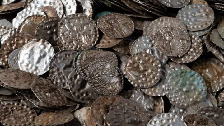 20,000 Silver Coins Found On A Regular Worm Hunt Day by fisherman