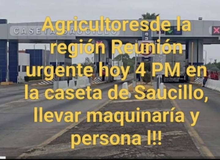 Agricultores se preparan para tomar la caseta de Saucillo y dar libre paso, en protesta por la nueva Ley de Aguas Nacionales