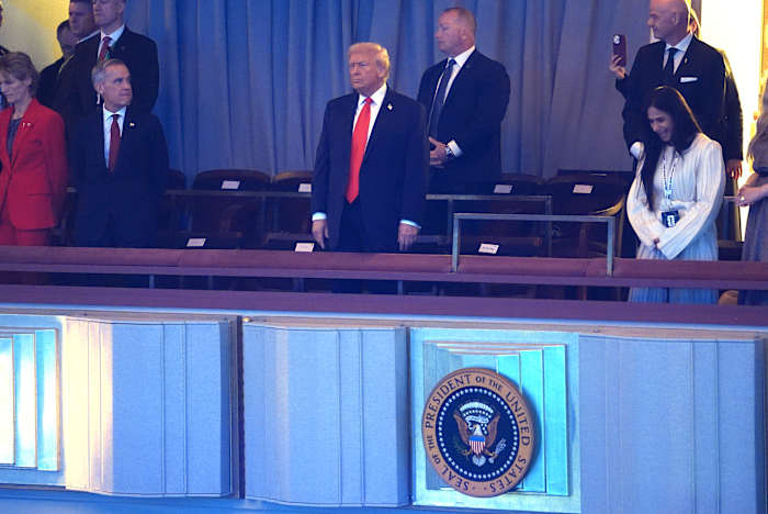 Trump is meeting Mexican President Sheinbaum in person for the first time at World Cup draw