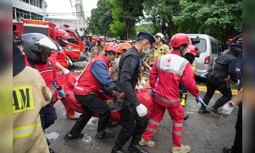 A fire in an office building in Indonesia's capital kills at least 22 people