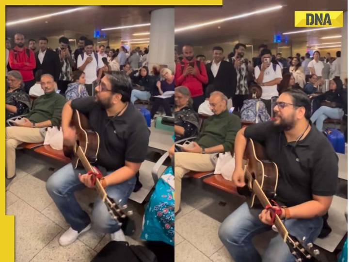 Watch: Passenger’s Mumbai airport ‘live concert’ amid IndiGo disruption becomes