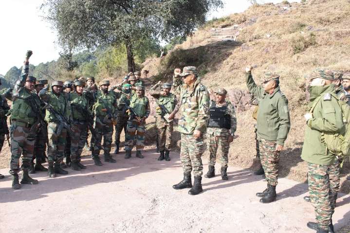 White Knight Corps GOC reviews operational readiness in Rajouri