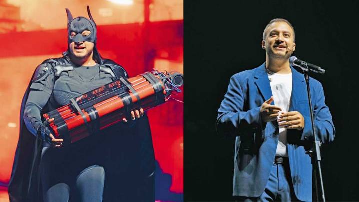 Tomás Rebord hizo su homenaje a ‘Batman’ ante quince mil personas
