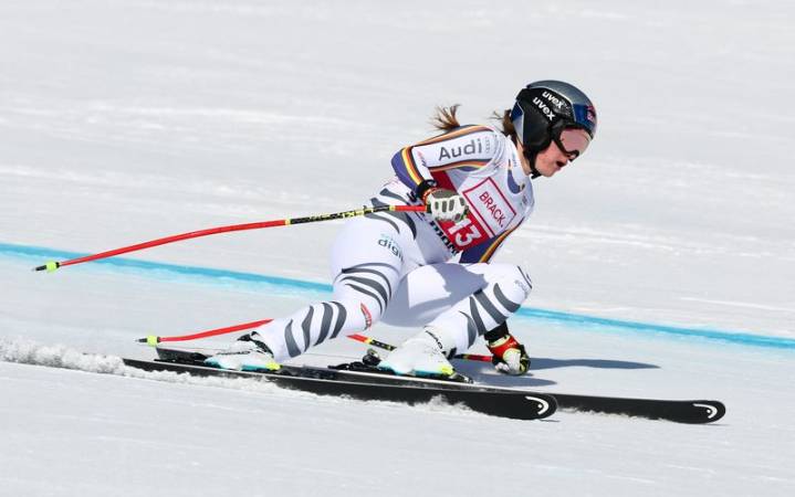 Alpine skiing-Germany’s Aicher denies Vonn a St Moritz downhill double