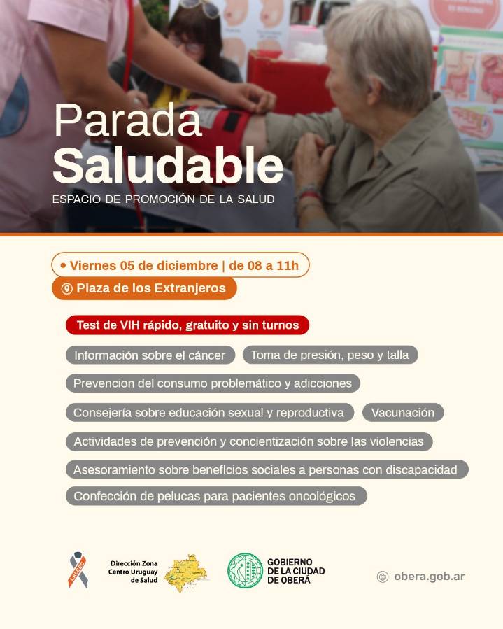 Parada Saludable en la Plaza de los Extranjeros
