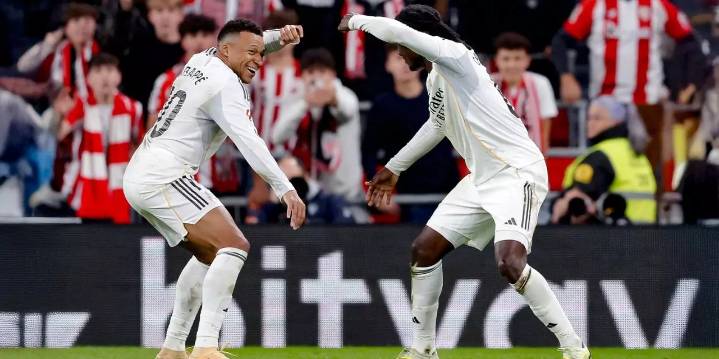 Real Madrid arrolla al Athletic Bilbao y se mantiene firme en la pelea por LaLiga