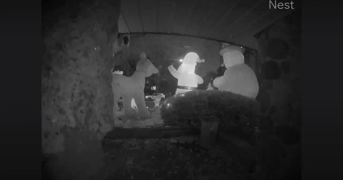 Christmas display vandalism in Scarborough caught on camera