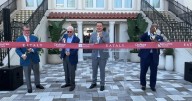 People gather at CityPlace for ribbon cutting of Eataly in West Palm Beach
