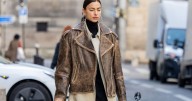 Irina Shayk’s Voluminous Fur Coat Hides Her Micro Shorts in NYC Winters