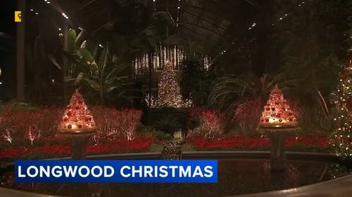 A Longwood Christmas dazzles in jewels and gems this holiday season at Longwood Gardens in Kennett Square, Pennsylvania
