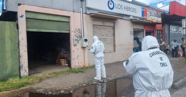 Carabineros frustra robo a caja de compensación en Cunco: sujeto fue detenido intentando abrir caja fuerte con oxicorte