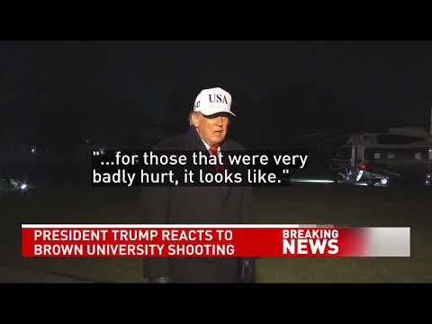 President Trump speaks on shooting at Brown University