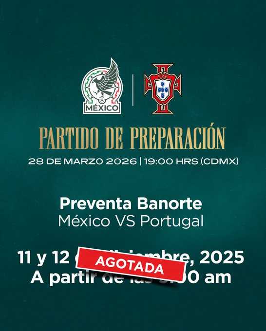 Se agotó la preventa para México vs. Portugal pese a fallas en plataforma de...