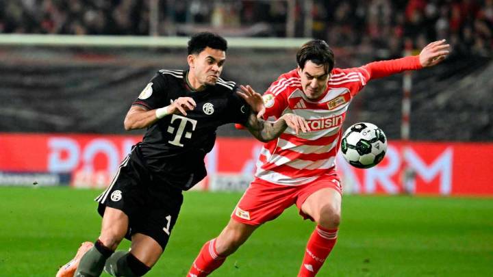 En vivo | Luis Díaz, titular con Bayern Múnich, que gana parcialmente ante Unión Berlín por la Copa de Alemania
