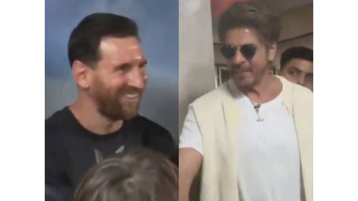 King Khan meets GOAT: SRK, AbRam share iconic moment with Messi in Kolkata