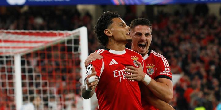 Richard Ríos brilla en Europa junto al Benfica: este fue el reconocimiento que recibió tras su gran actuación en la victoria ante Napoli