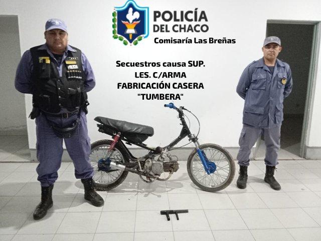 Tres adolescentes armados con una tumbera fueron demorados por lesiones en Las Breñas