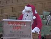Resident dressed as Santa puts Bay City Bridge Partners on ‘naughty list’