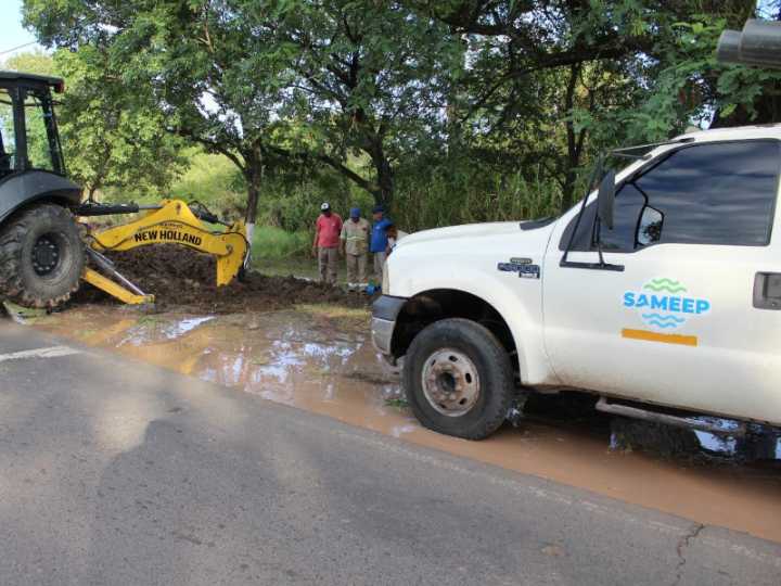 La Escondida: un rayo afectó la Estación de Bombeo de Sameep y genera baja presión de agua en varias localidades del interior