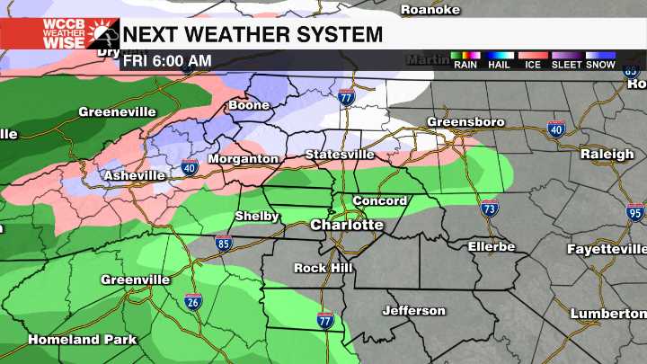 Winter Weather could impact parts of the Carolinas on Friday