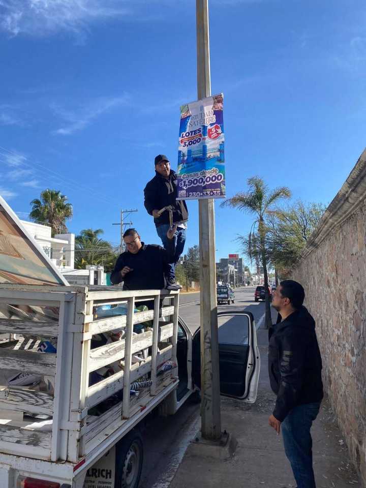 Iniciarán operativo  para retirar pendones en Durango capital