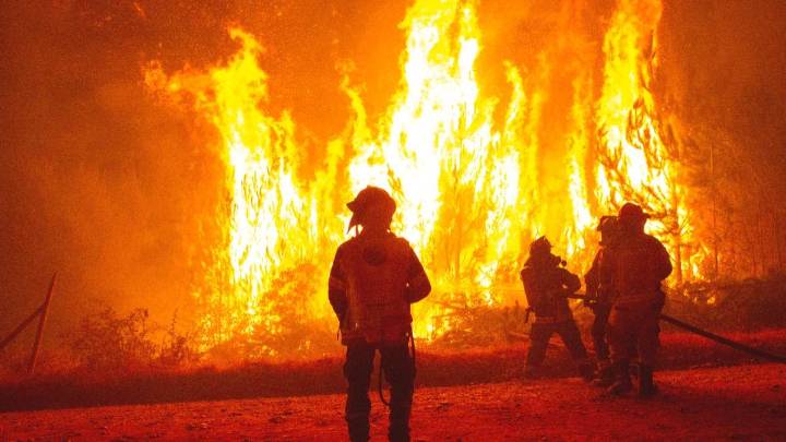 Senapred declara alerta roja para Constitución por incendio forestal