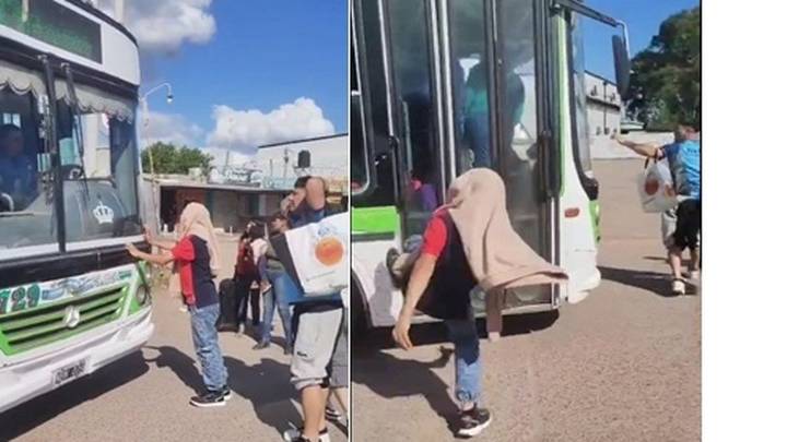 Un colectivo no se detuvo en una parada por estar completo y fue atacado