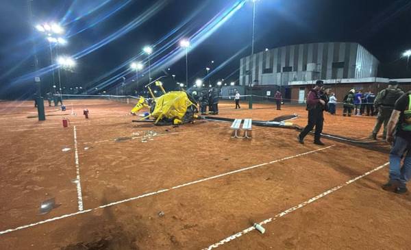 Cuál es el helicóptero que cayó en Palermo: todo sobre Robinson R44, el mismo en el que mu