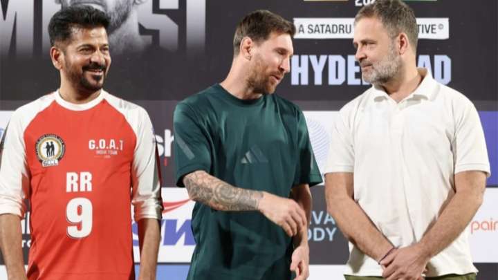Lionel Messi treats fans in Hyderabad with his electrifying presence; meets Telangana CM Revanth, Rahul Gandhi