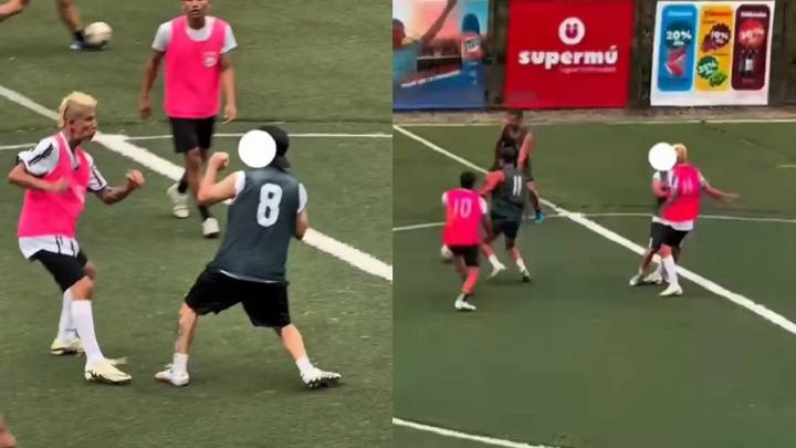 Video viral: La Liendra casi termina a golpes en un partido de fútbol amateur