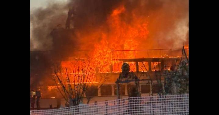 Lake George tour boat Adirondac engulfed in fire