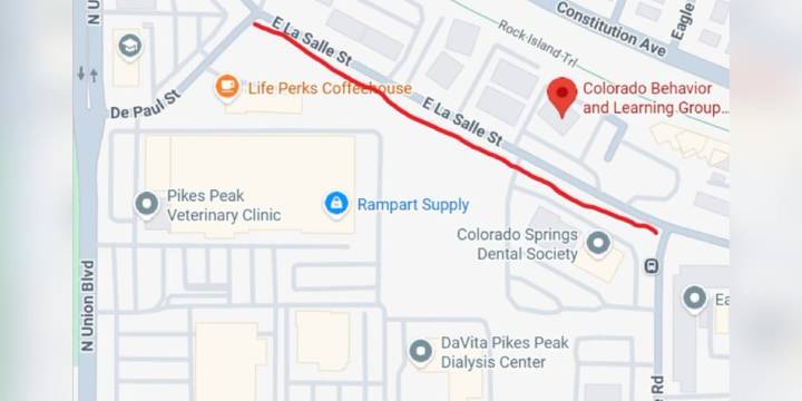 East Las Salle Street closed as crews respond to water main break in Colorado Springs