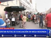 Municipio de Lima presenta plan de evacuación en Mesa Redonda
