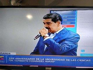 Maduro conmemora 1er aniversario de la Universidad de las Ciencias