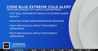 Baltimore issues first Code Blue warning for 2025
