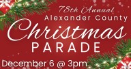 78th annual Alexander County Christmas Parade is Saturday