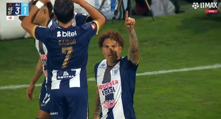 Gol de Paolo Guerrero hoy con Alianza Lima vs Sporting Cristal en Matute por playoffs Liga 1 