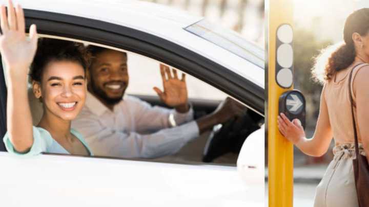 Lo que dice la psicología de las personas que agradecen con la mano a los carros cuando las dejan cruzar