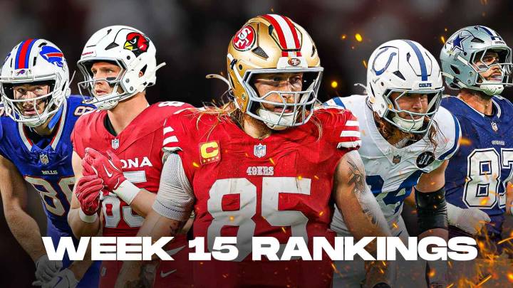 Fantasy Football Tight End Rankings: Week 15 2025