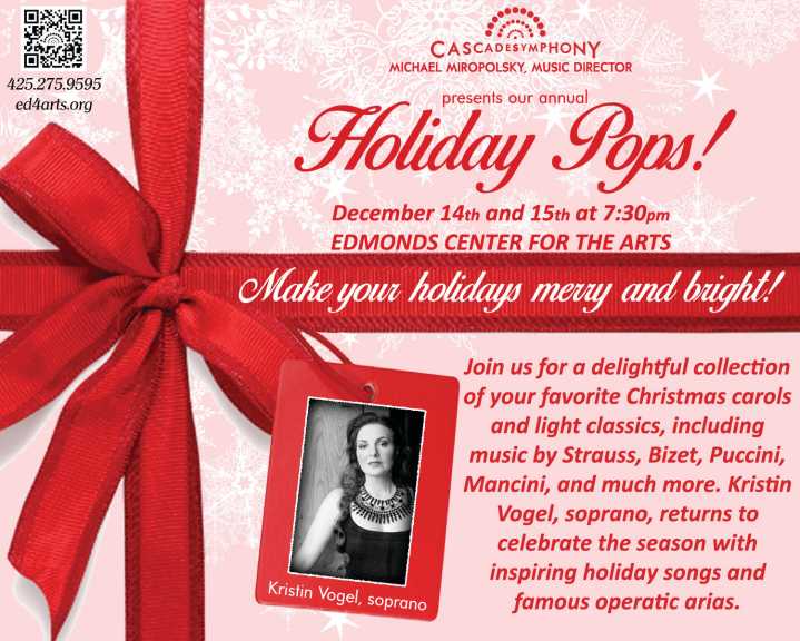 Cascade Symphony Orchestra begins Holiday Concerts next Sunday