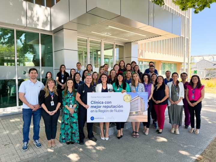 Clínica Andes Salud Chillán es reconocida como la institución de salud privada con mejor reputación en Ñuble en el primer ranking Merco Salud Chile.