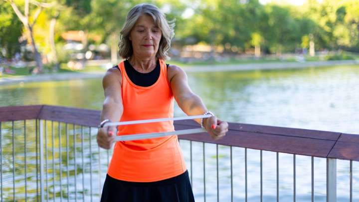 Build a strong upper body, improve posture and reduce tech neck with these six resistance band exercises