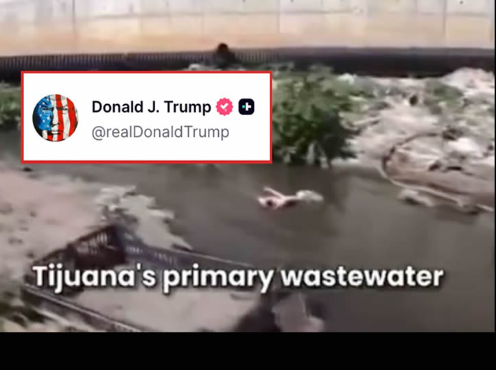 Trump se lanza contra alcantarillado de México en la frontera: Debe solucionarlo ‘INMEDIATAMENTE’