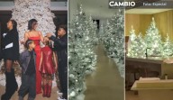 Fans llaman vulgar a Kim Kardashian por su exagerada decoración de navidad